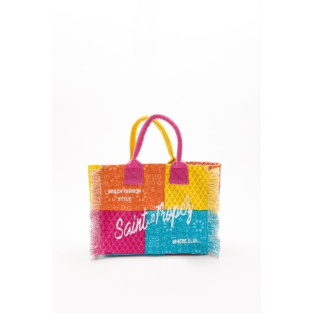 SAC PALMA FUSHIA CORAIL JAUNE BLEU MOYEN