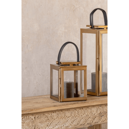 LANTERNS WITH LEATHER HANDLES