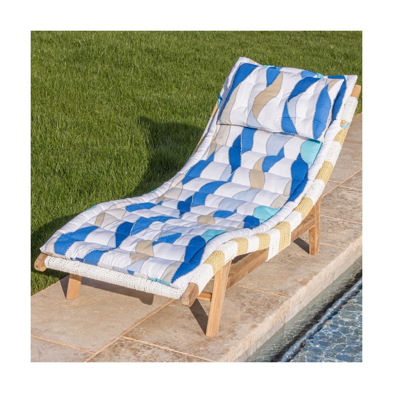 ROLL-UP MATELAS DE PISCINE & PLAGE 100% COTON
