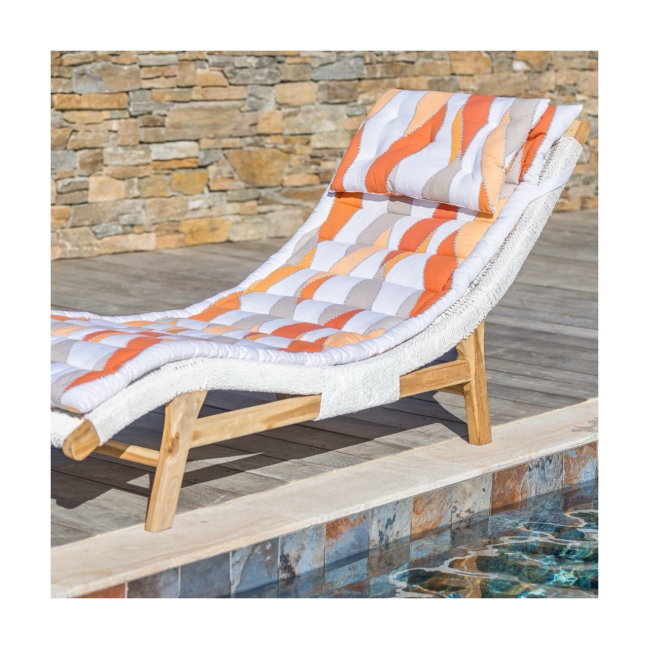 ROLL-UP MATELAS DE PISCINE & PLAGE 100% COTON
