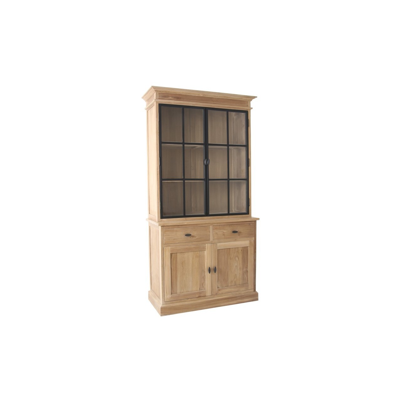 Buffet 115 ALUM DOORS New Teak Grade a Naturel