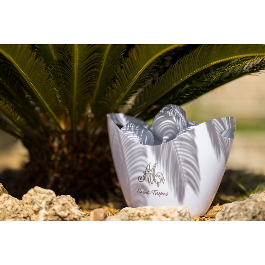 Pack Seau à glace 8L + 6 verres 40cl Silver