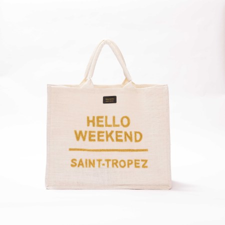 HELLO WEEKEND TUFT BAG large