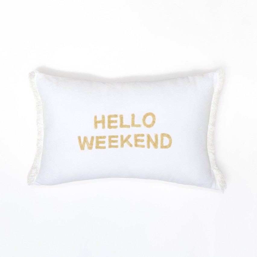 CUSHION DECORATIVE HELLO rectangle
