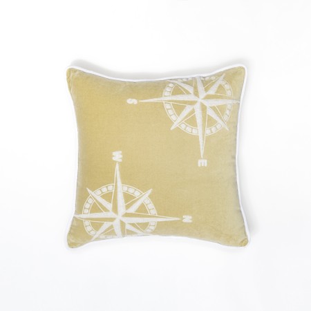 COUSSIN DECO ROSE VENT carré