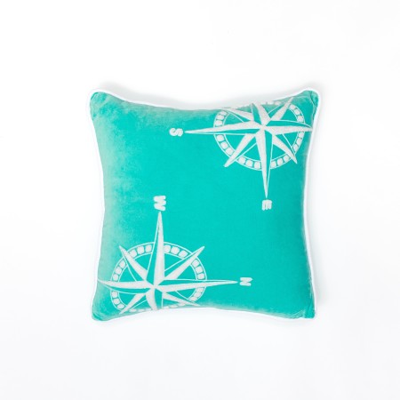 COUSSIN DECO ROSE VENT carré