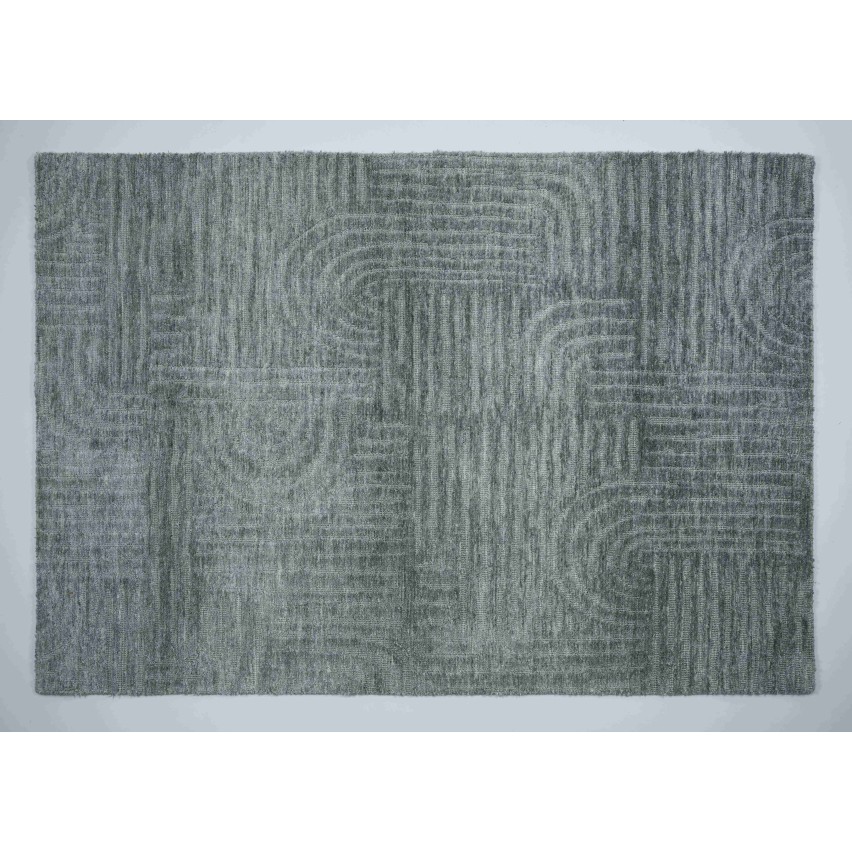 RUG POLYSTER green