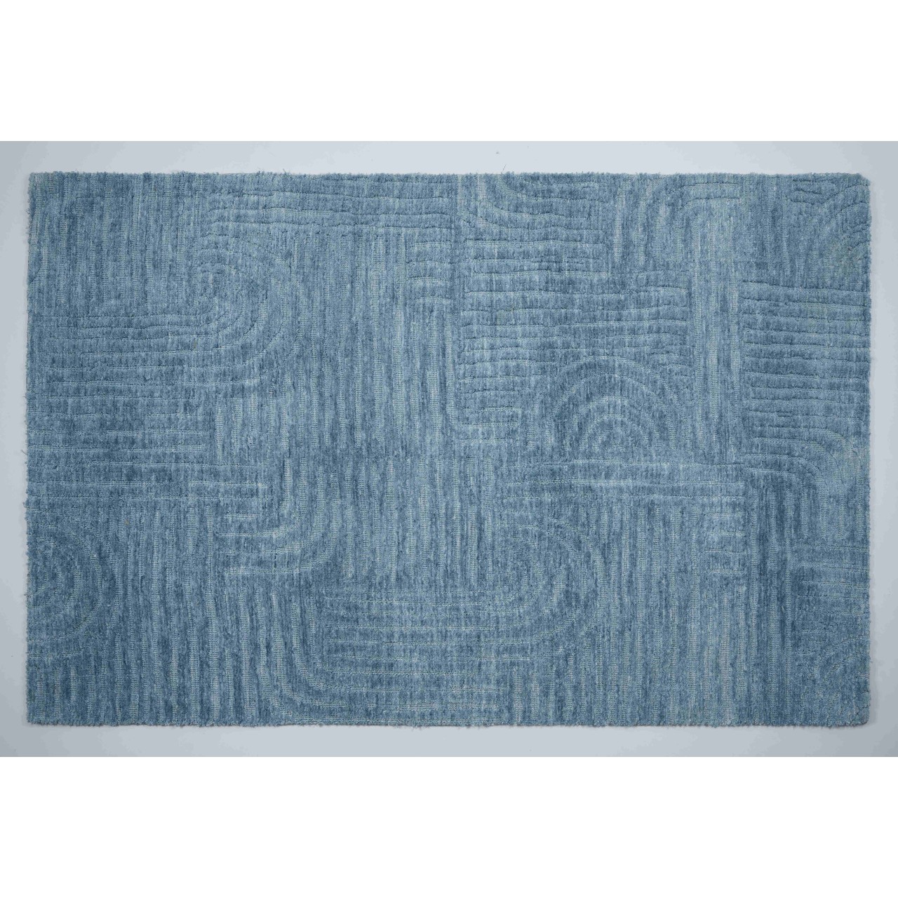 TAPIS POLYESTER bleu