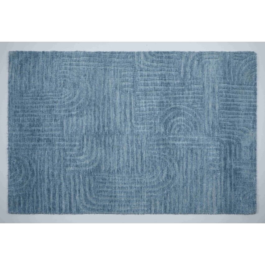 RUG POLYSTER blue