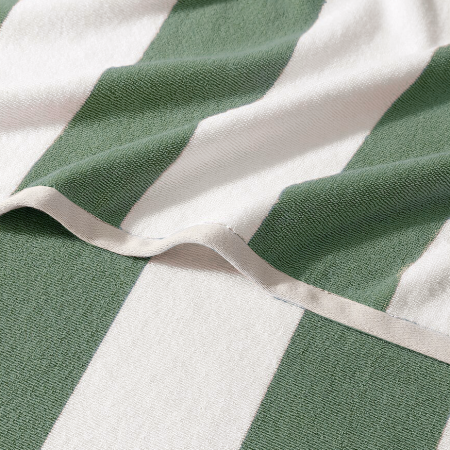 DRAP DE PLAGE REGATE BLANC/EUCALYPTO