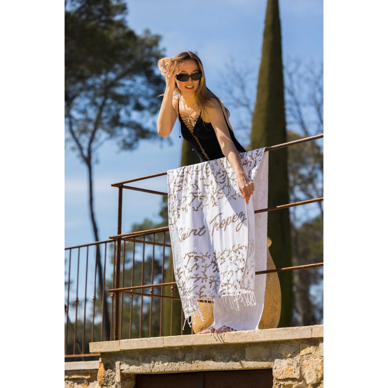 LUXURY BEACH TOWEL FIDJI St-Tropez