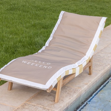 HOUSSE DE PISCINE OUTDOOR "DEHOUSSABLE" HELLO WEEK-END