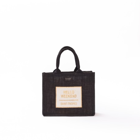 LOT DE 2 SACS EN JUTE 28x24 cm