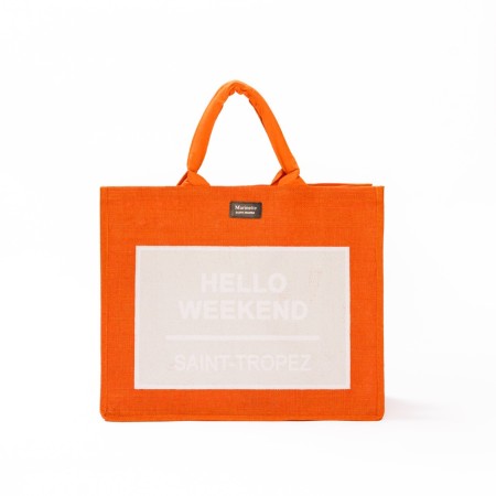 LOT DE 2 SACS EN JUTE 42x38 cm