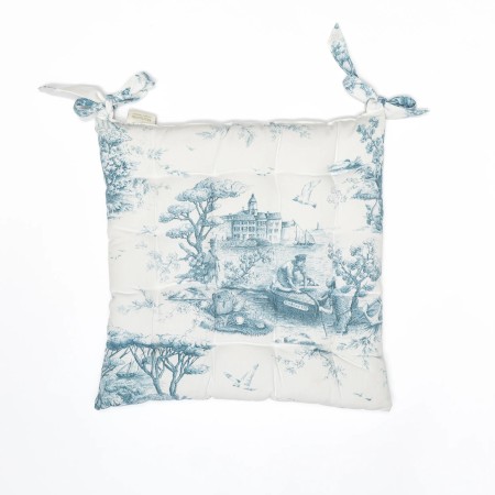 SET OF 6 INFINITY COTTON CHAIR CUSHIONS