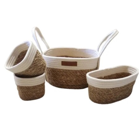 SET OF 4 STORAGE BASKETS