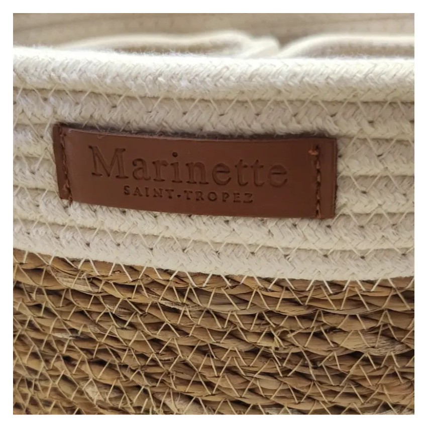 Set 4 paniers de rangement – Style naturel, tissu & rotin – Organisation déco maison
