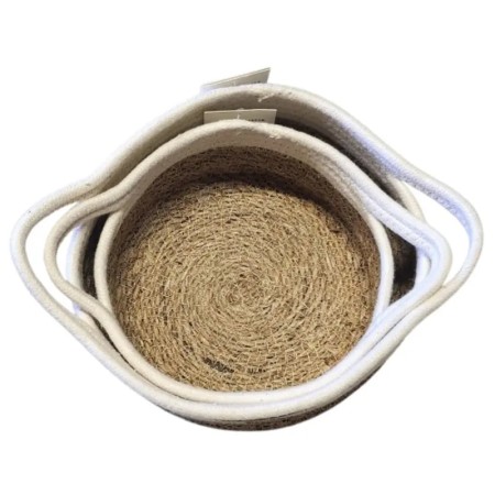 Set de 2 paniers de rangement – Légers, style bohème chic