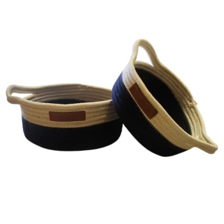 SET OF 2 STORAGE BASKETS