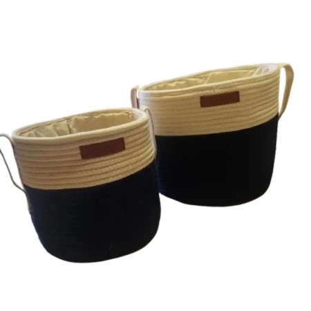 SET OF 2 STORAGE BASKETS