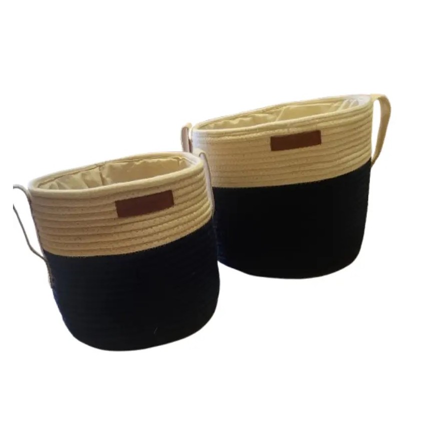 SET OF 2 STORAGE BASKETS