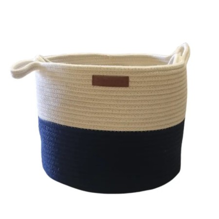 Lot de 2 paniers pour rangement – Design naturel, idéal buanderie ou dressing