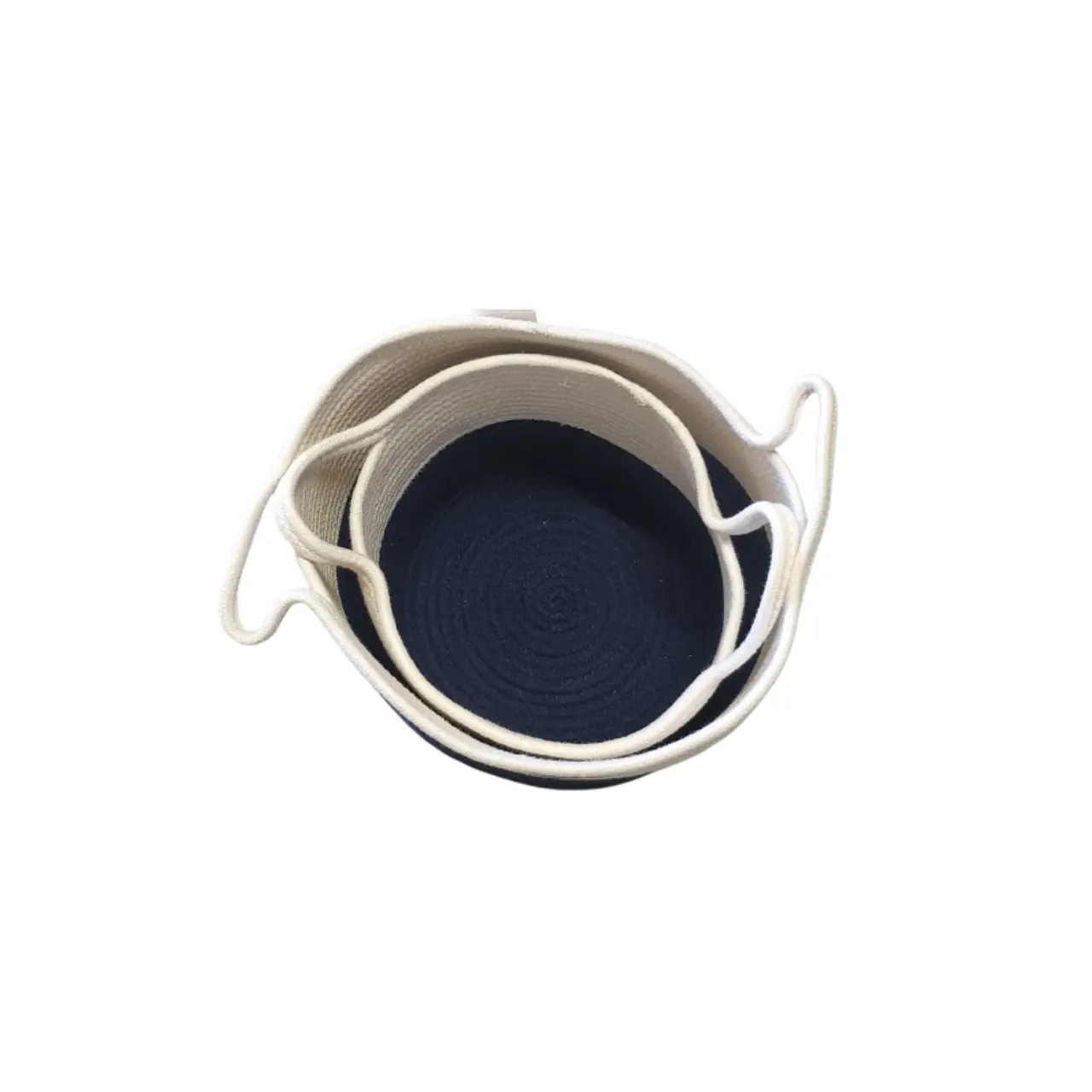 Lot de 2 paniers pour rangement – Design naturel, idéal buanderie ou dressing