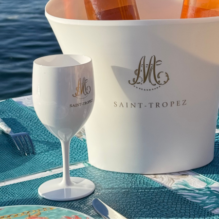 Pack Seau "M" Gold + 6 verres "M" Gold
